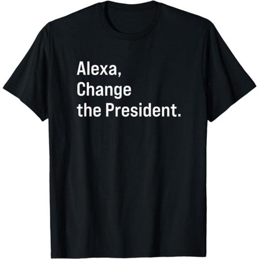 HILARIOUS Anti-Trump Tee T-shirt 100% Cotton Black Funny Political Shirt women's